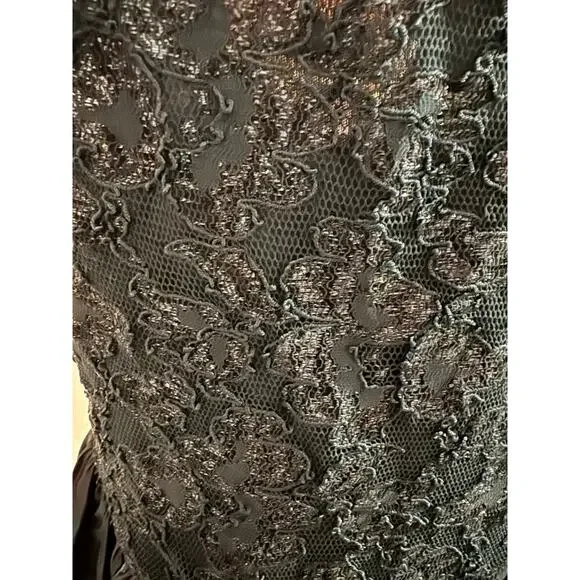 Jessica McClintock Gunne Sax Dress Size 9/10 Green Holiday Party Formal - Picture 3 of 7